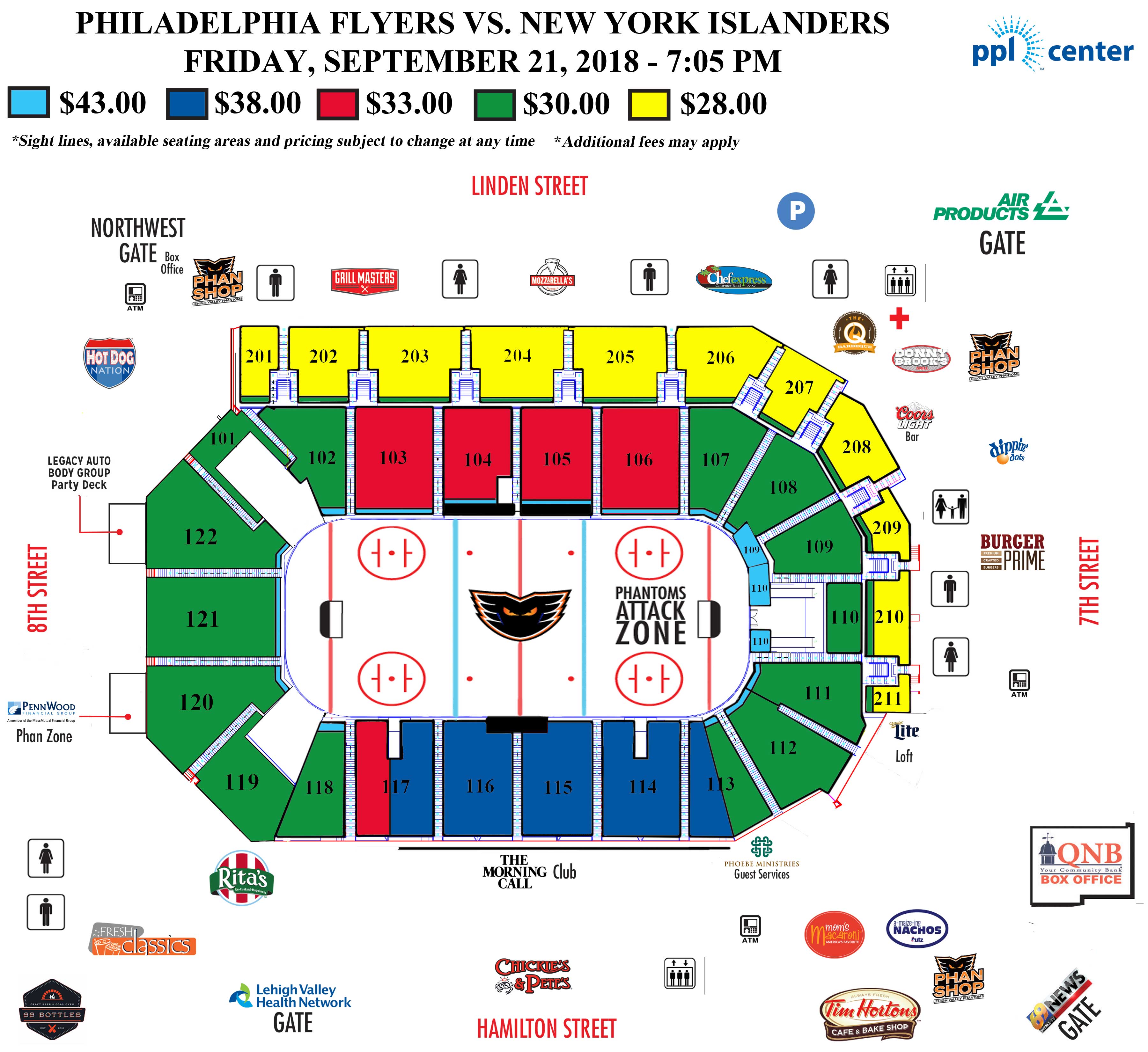 philadelphia flyers ppl center flyers seating