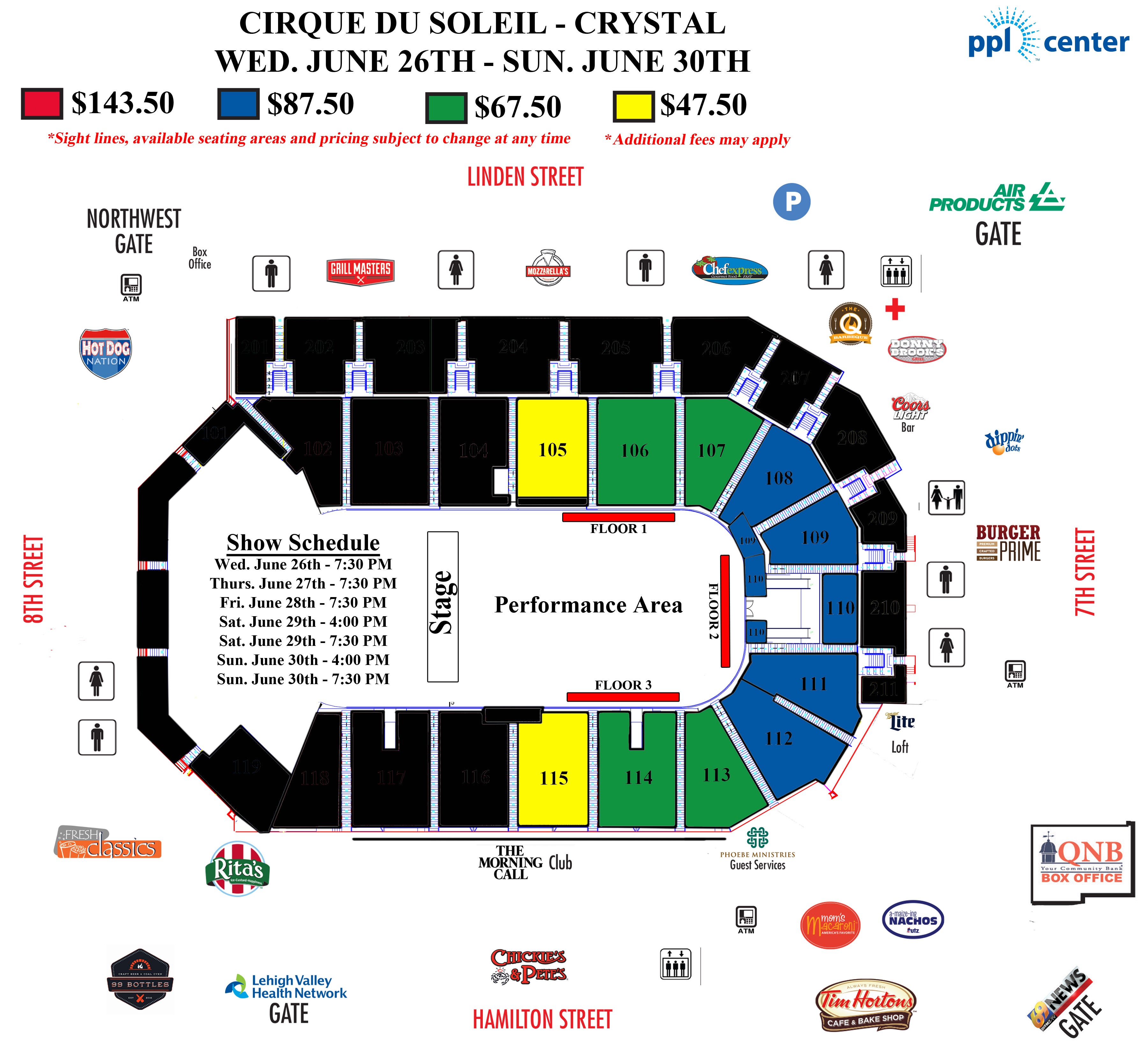 Cirque Du Soleil Crystal Ppl Center Seating Chart View