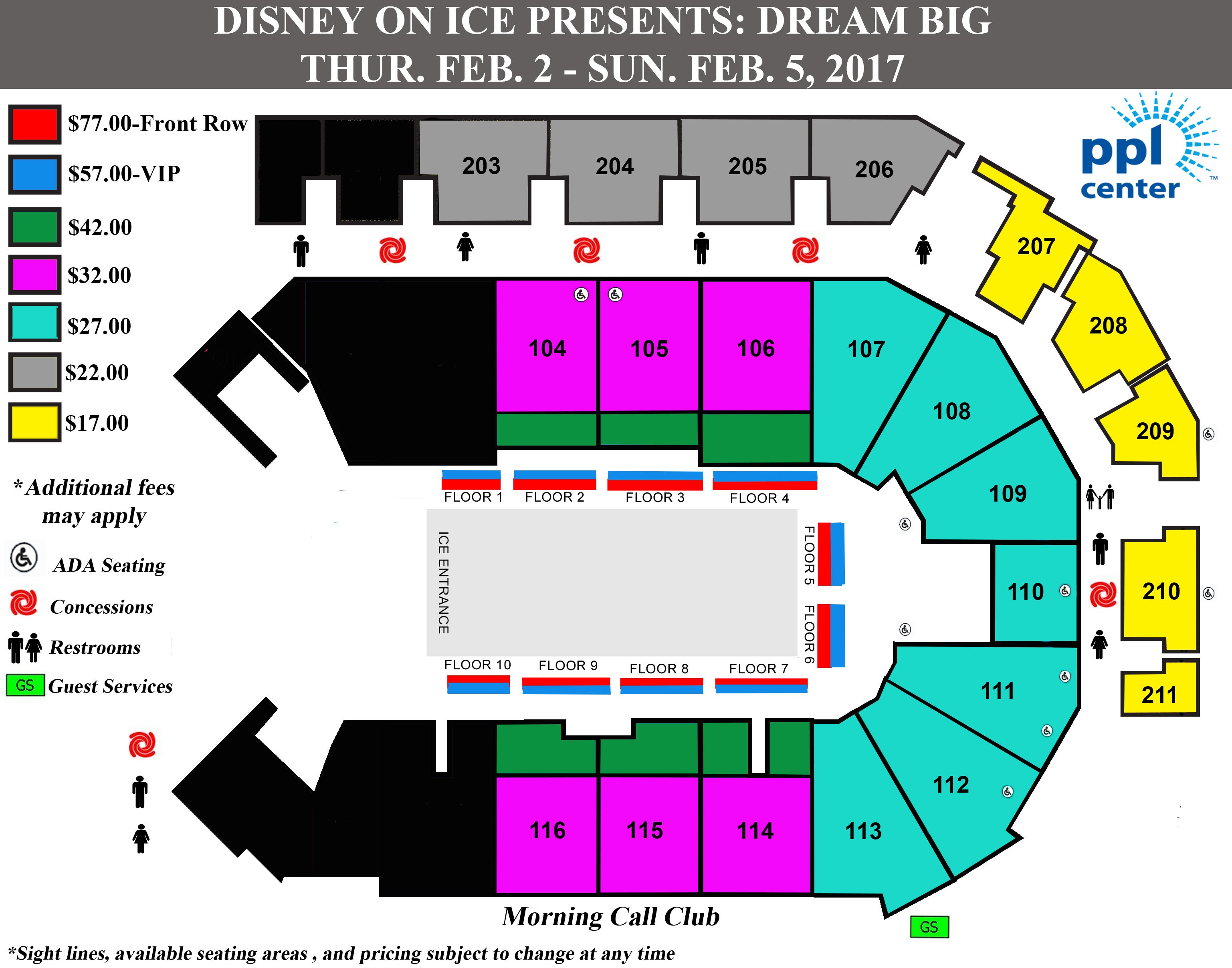 Ppl Center Disney On Ice Seating Chart