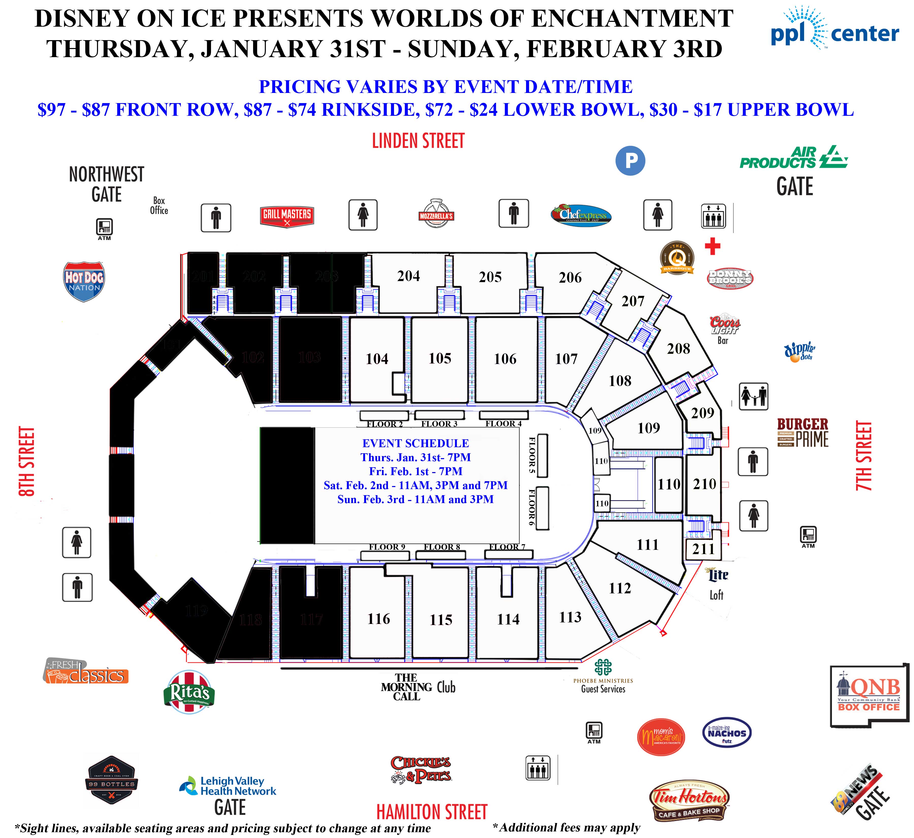 Ppl Center Disney On Ice Seating Chart