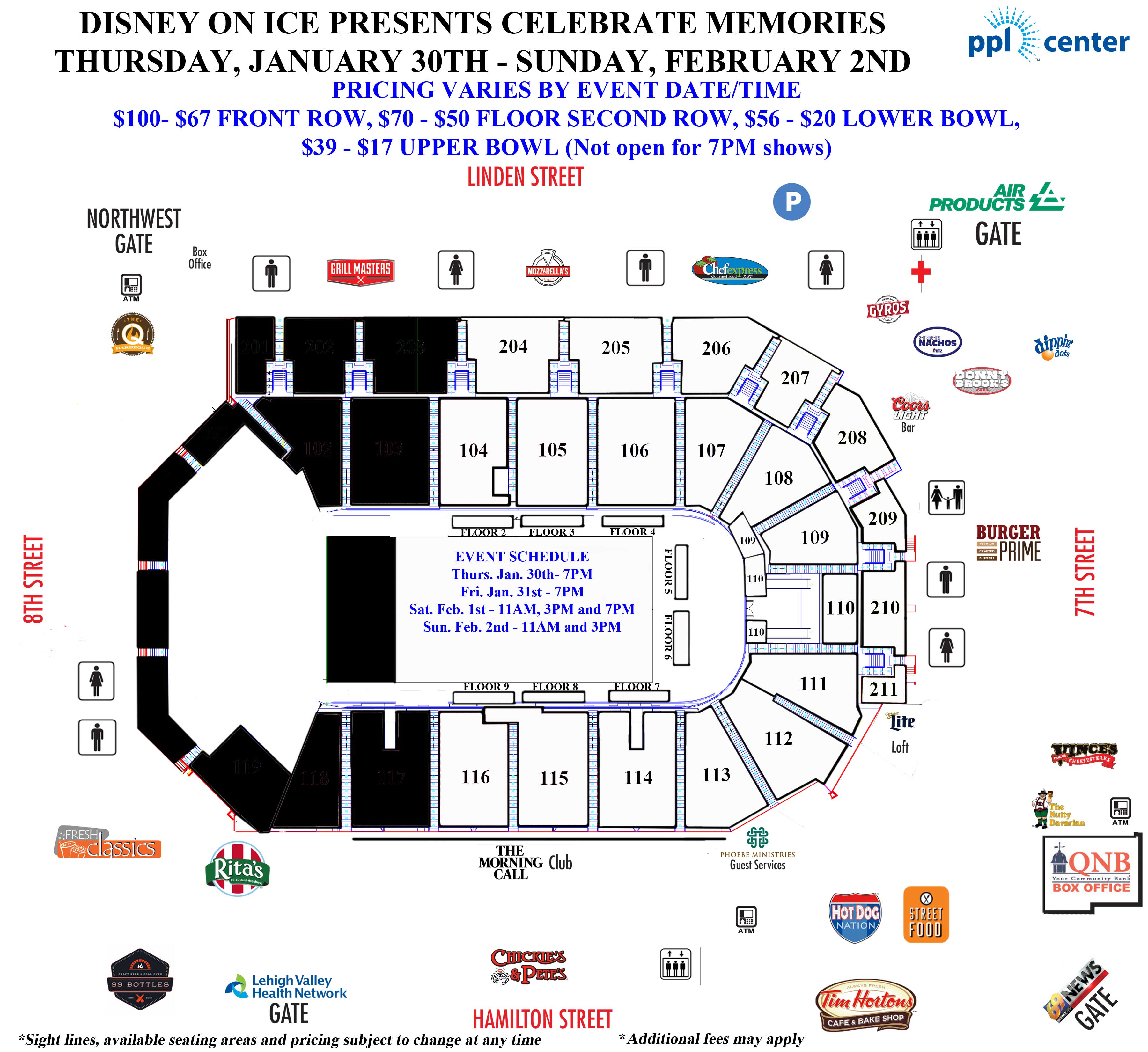 Ppl Center Seating Chart Allentown Pa