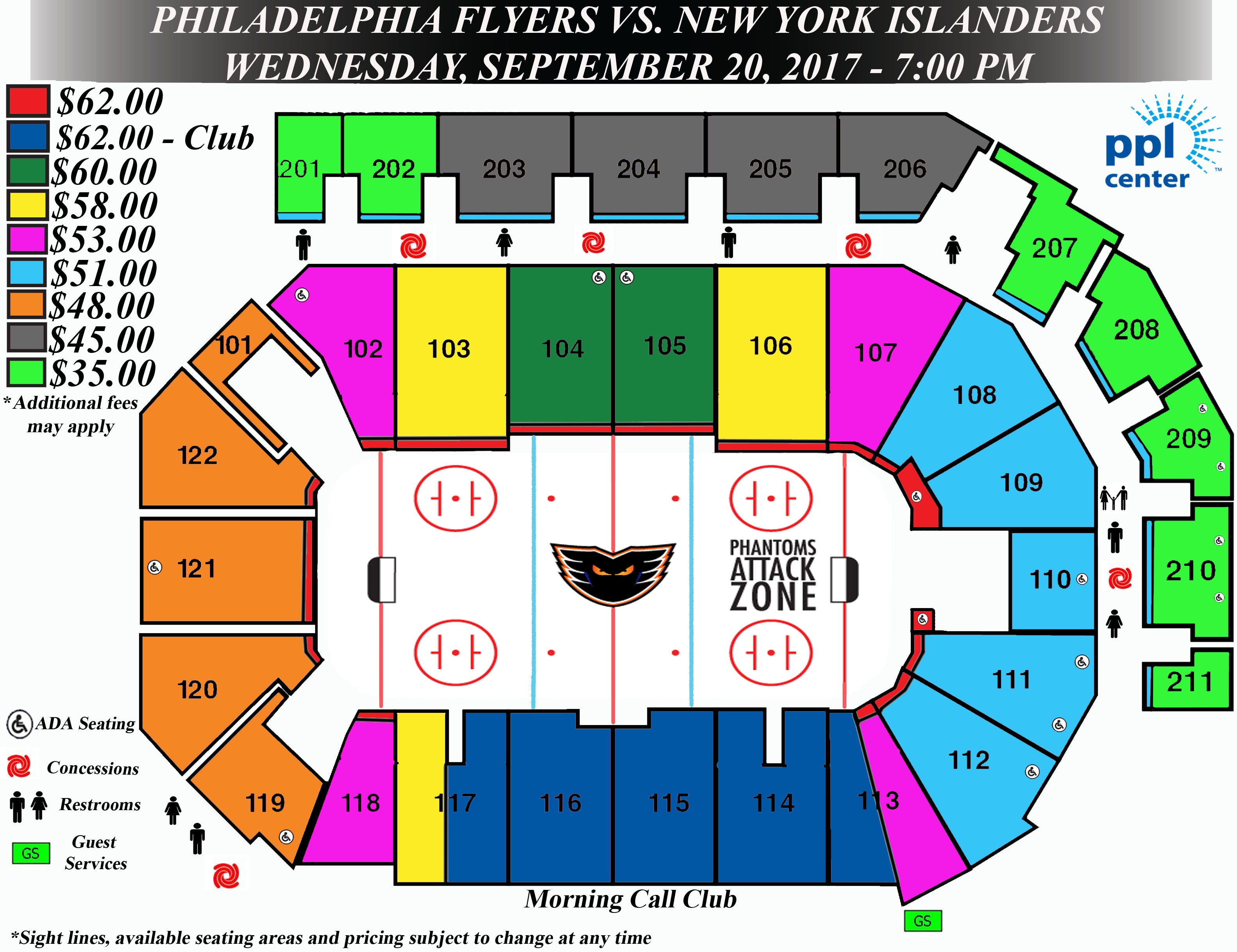 Flyers Stadium Series Seating Chart