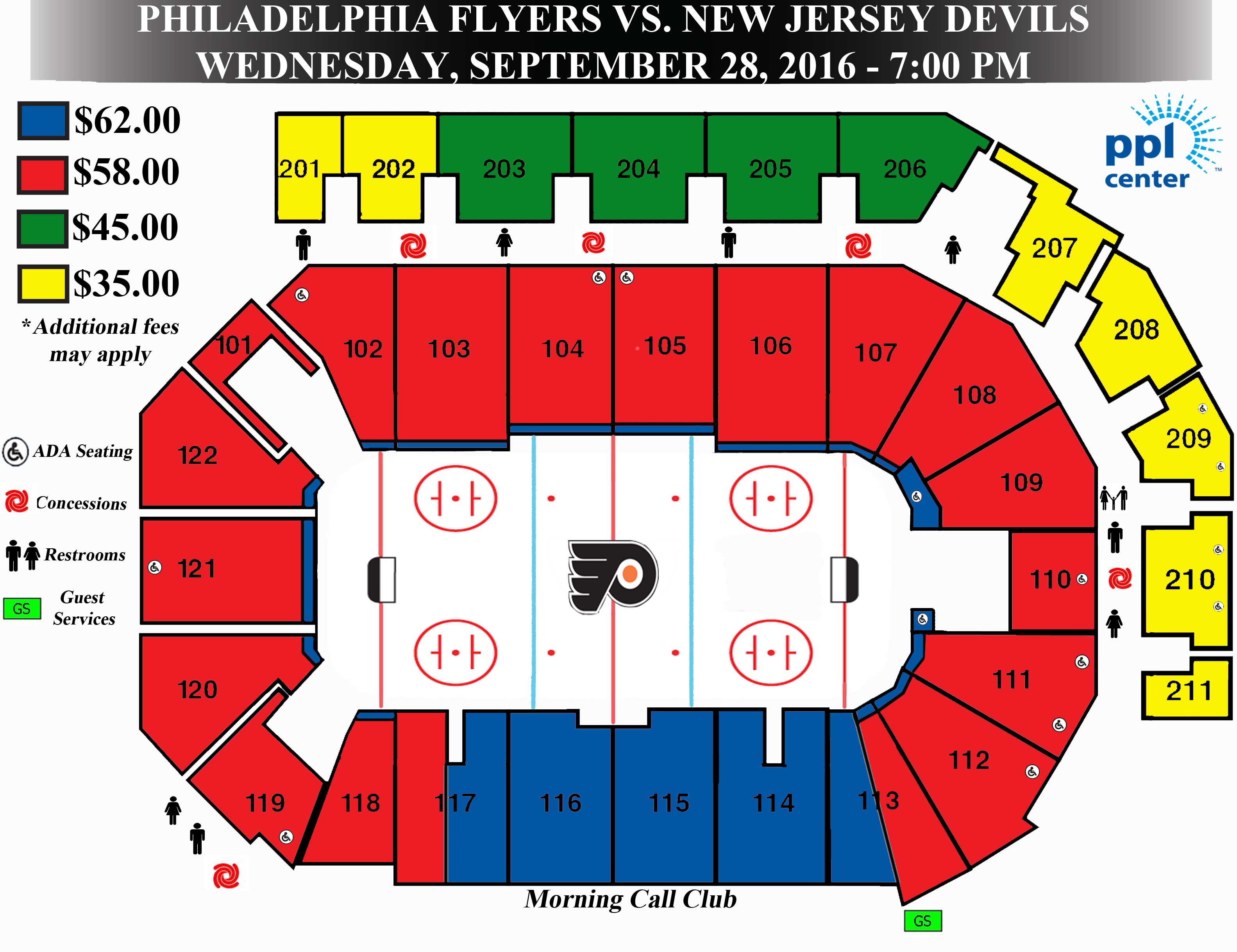 Wachovia Center Philadelphia Seating Chart