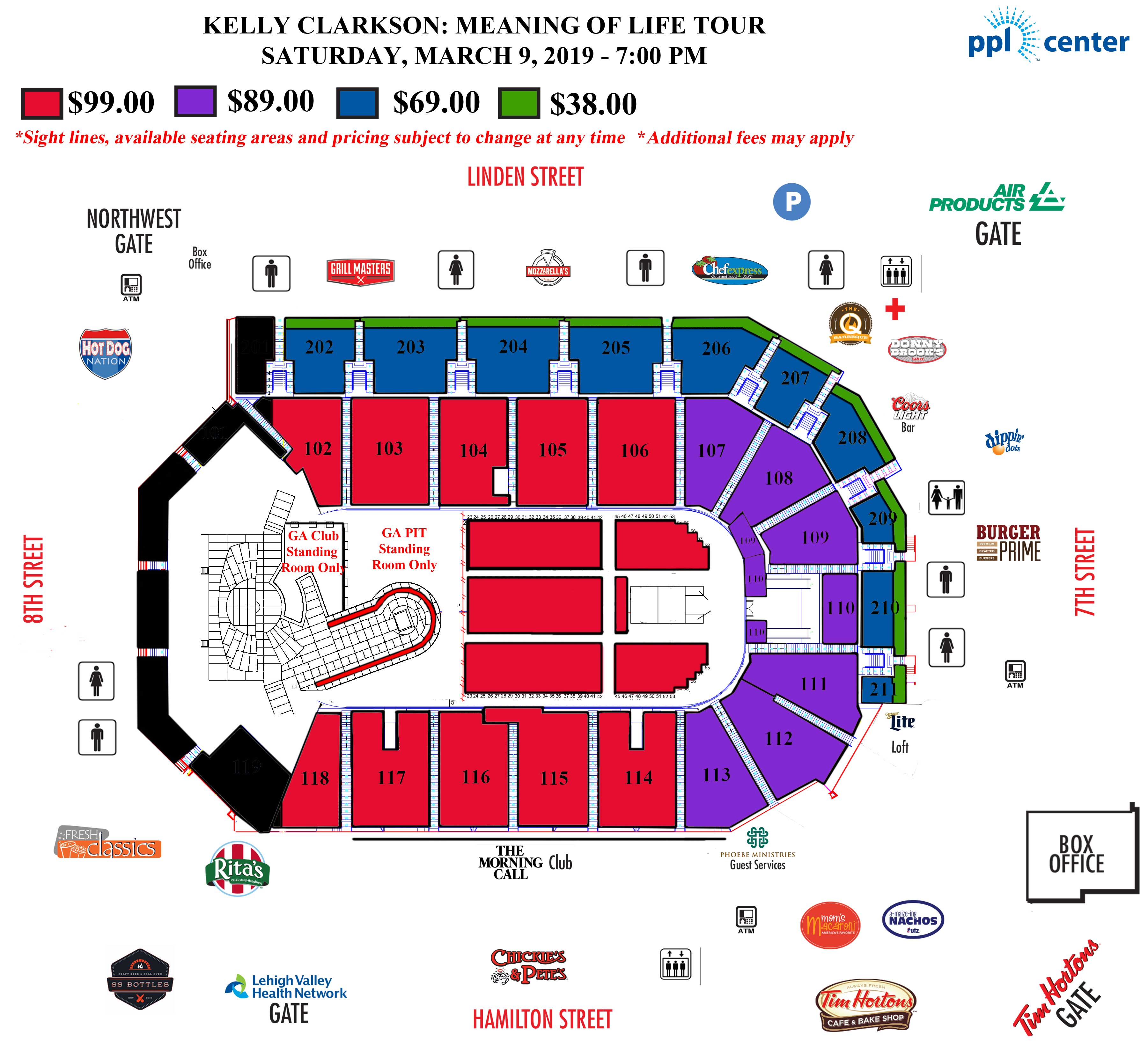 Ppl Concert Seating Chart