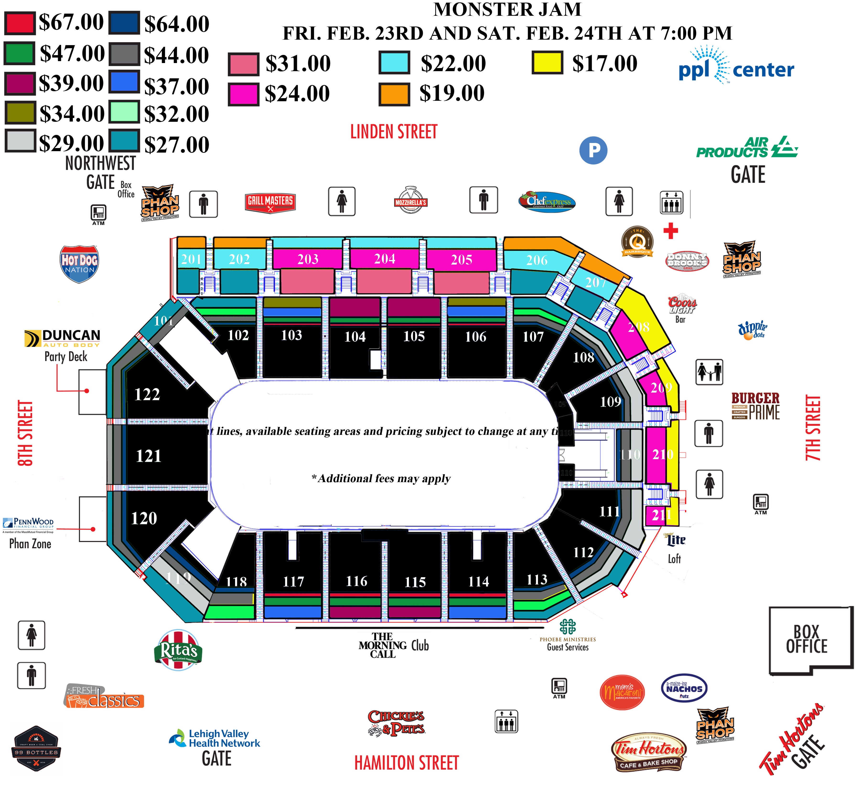 Monster Jam Ford Field Seating Chart