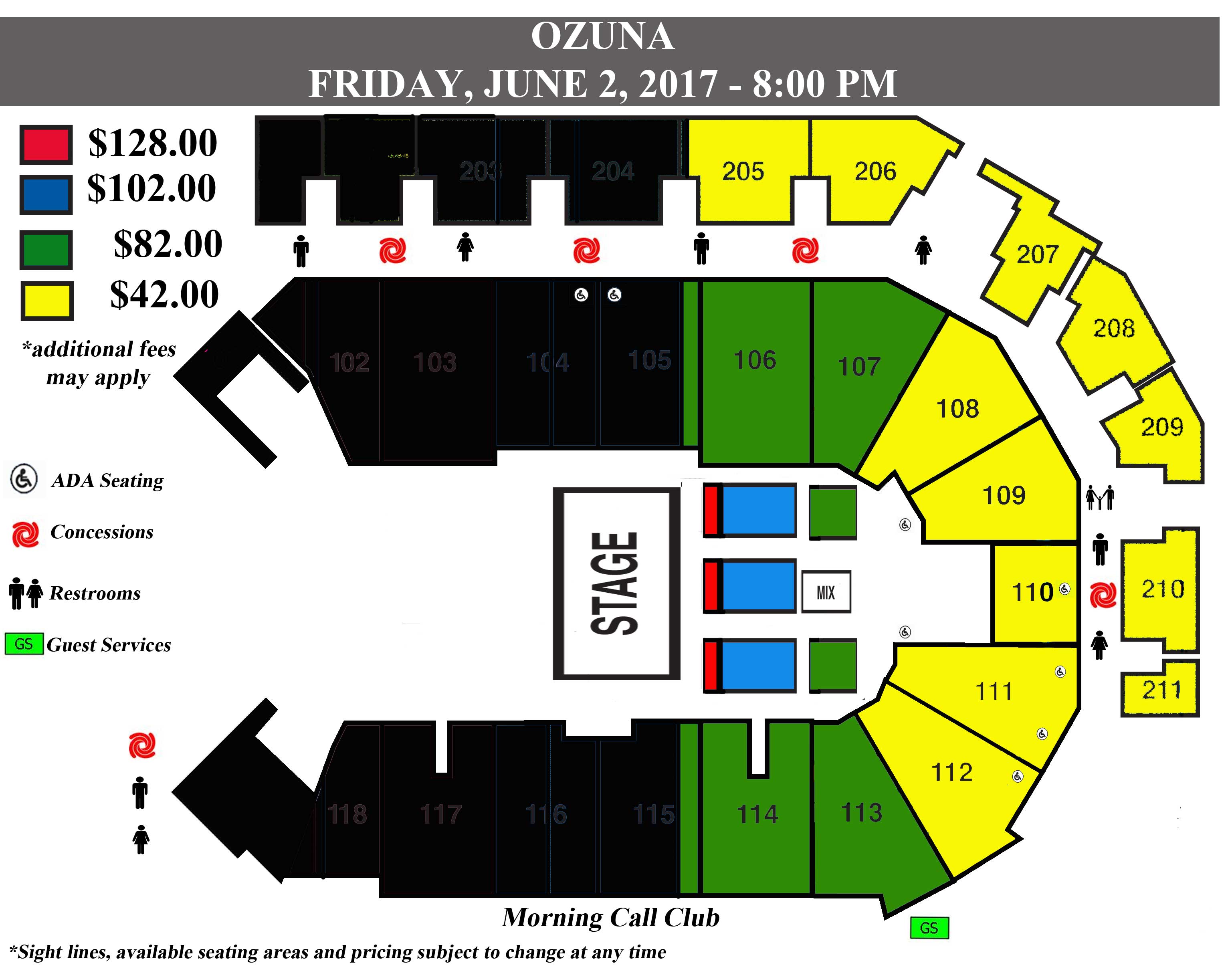 Ozuna Square Garden Seating Chart