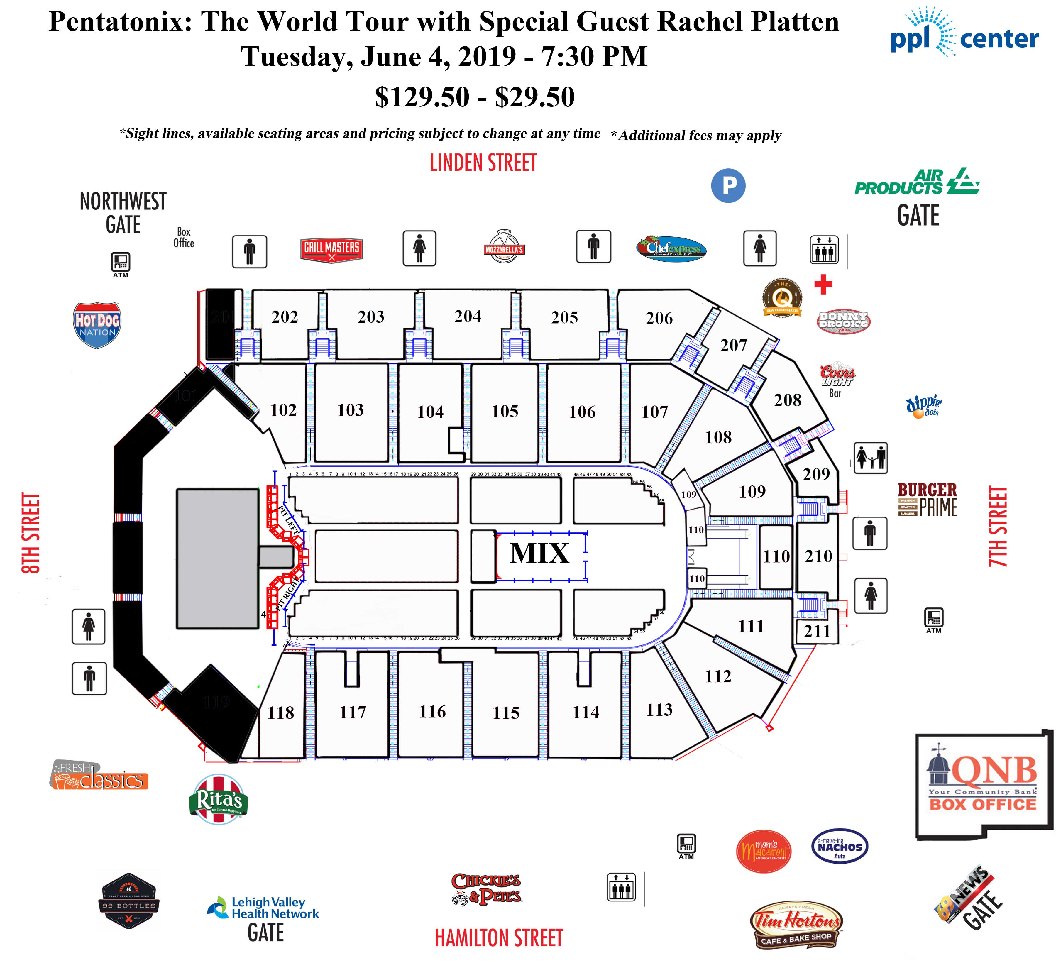 Pentatonix Tour Dates 2019 Leancy Travel Seating Chart View Pentatonix Ppl Center