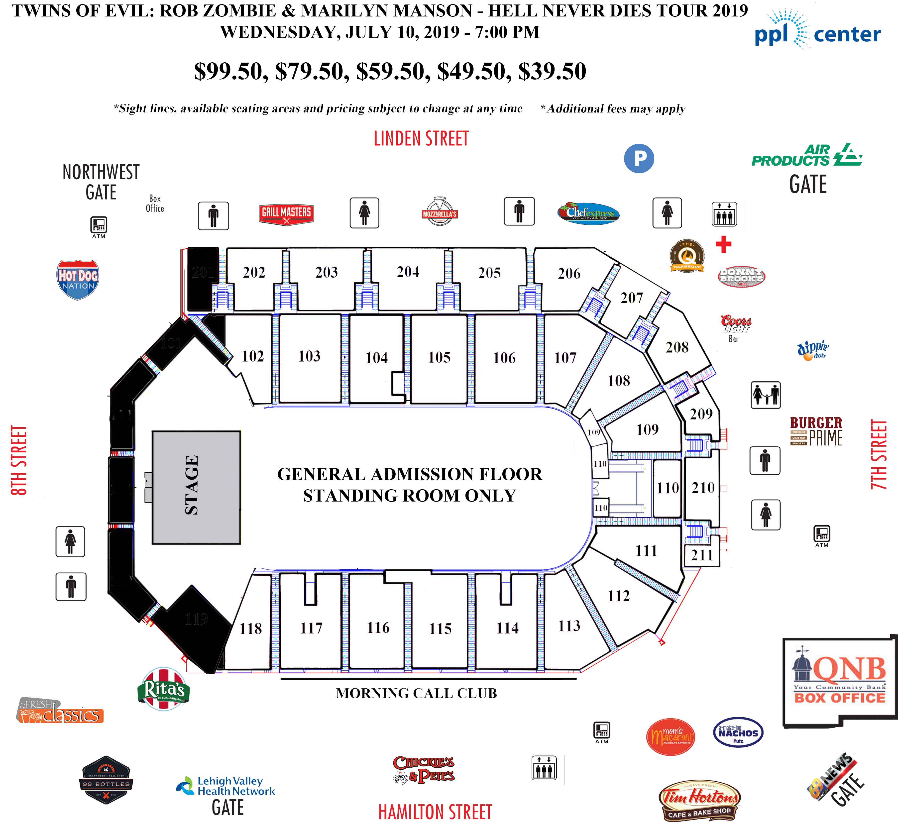 Ppl Center Allentown Pa Seating Chart