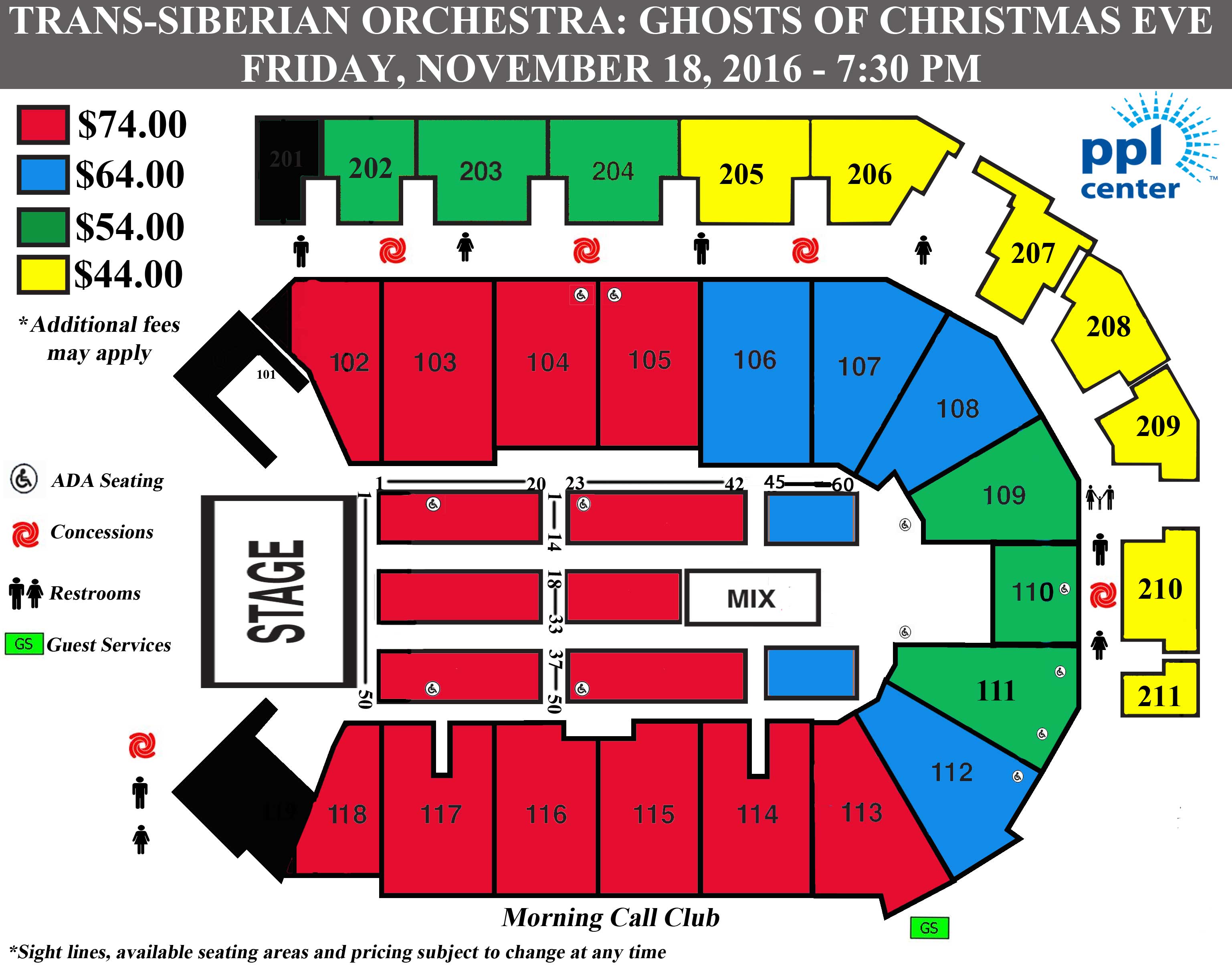 Ppl Center Seating Chart Clarkson