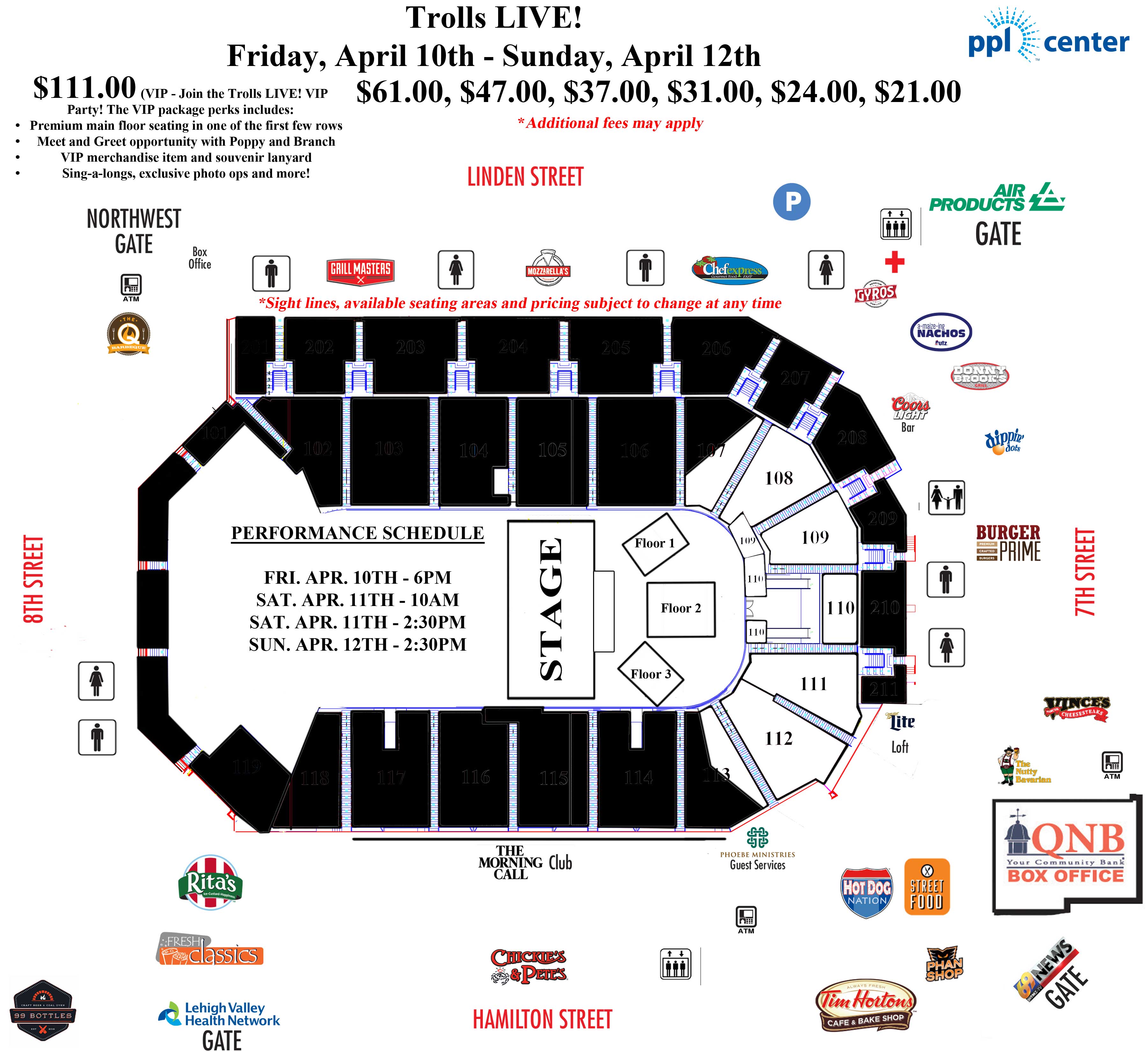 Ppl Seating Chart Allentown Pa