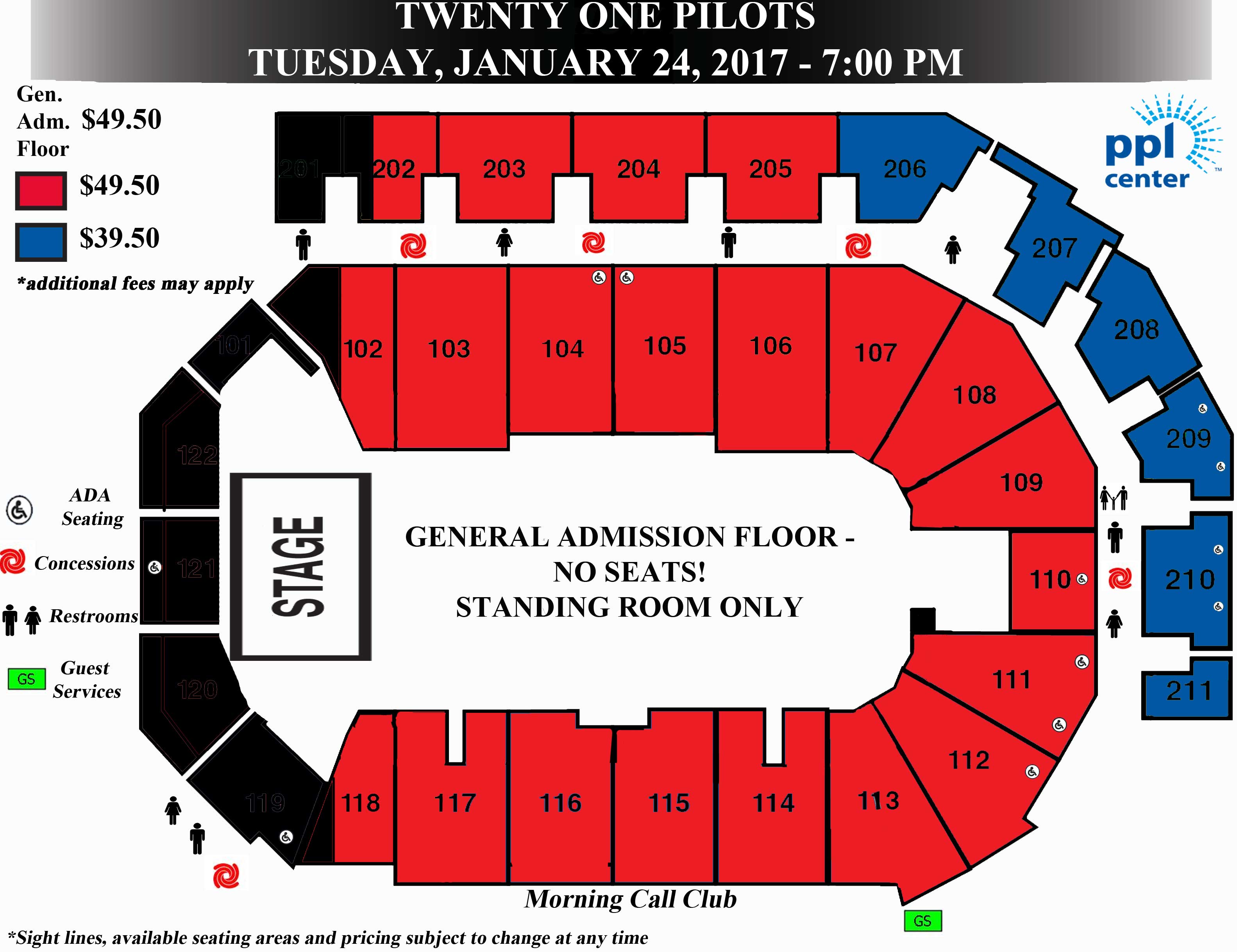 Ppl Center Seating Chart Allentown Pa