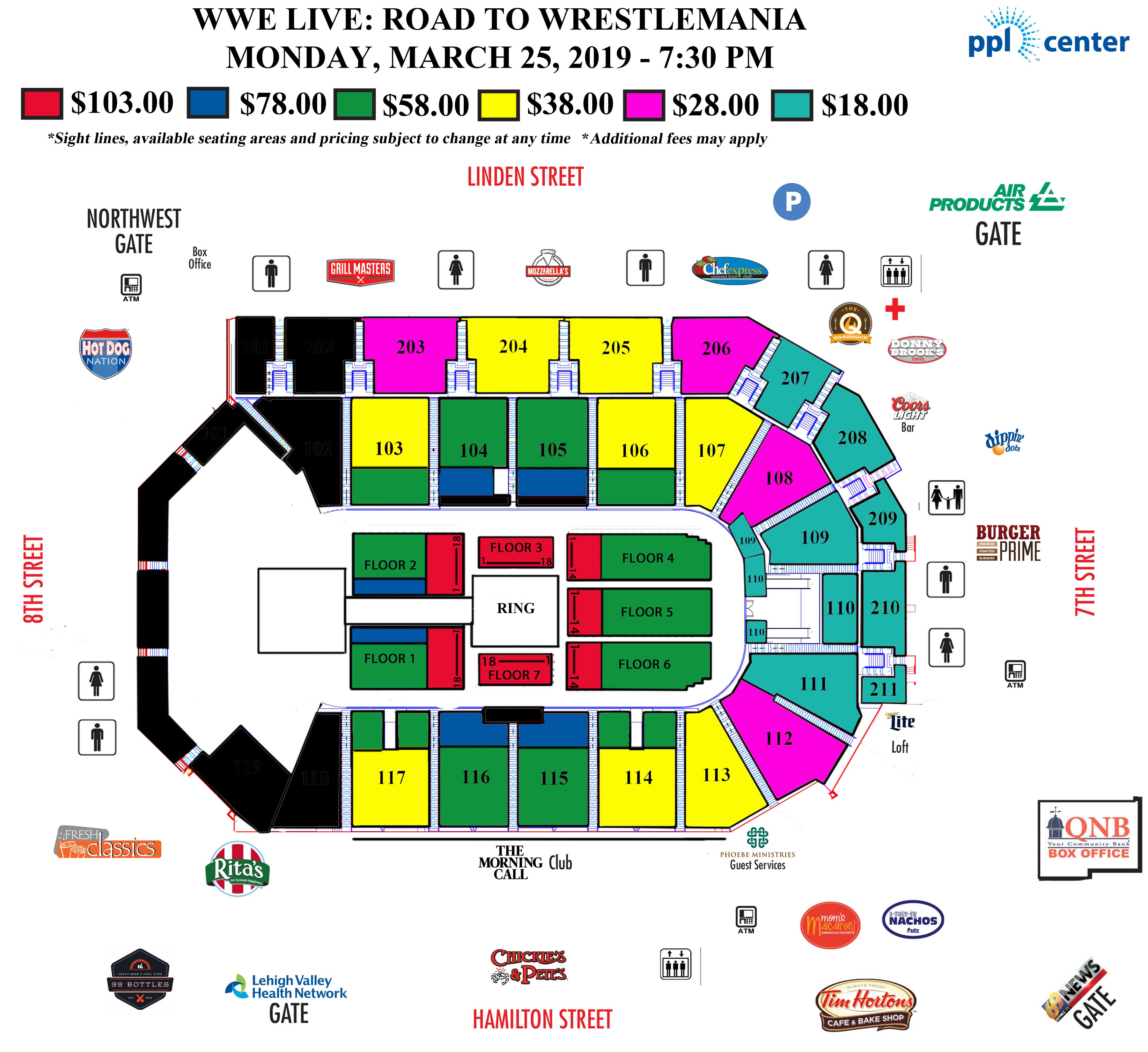 Norfolk Scope Seating Chart For Wwe