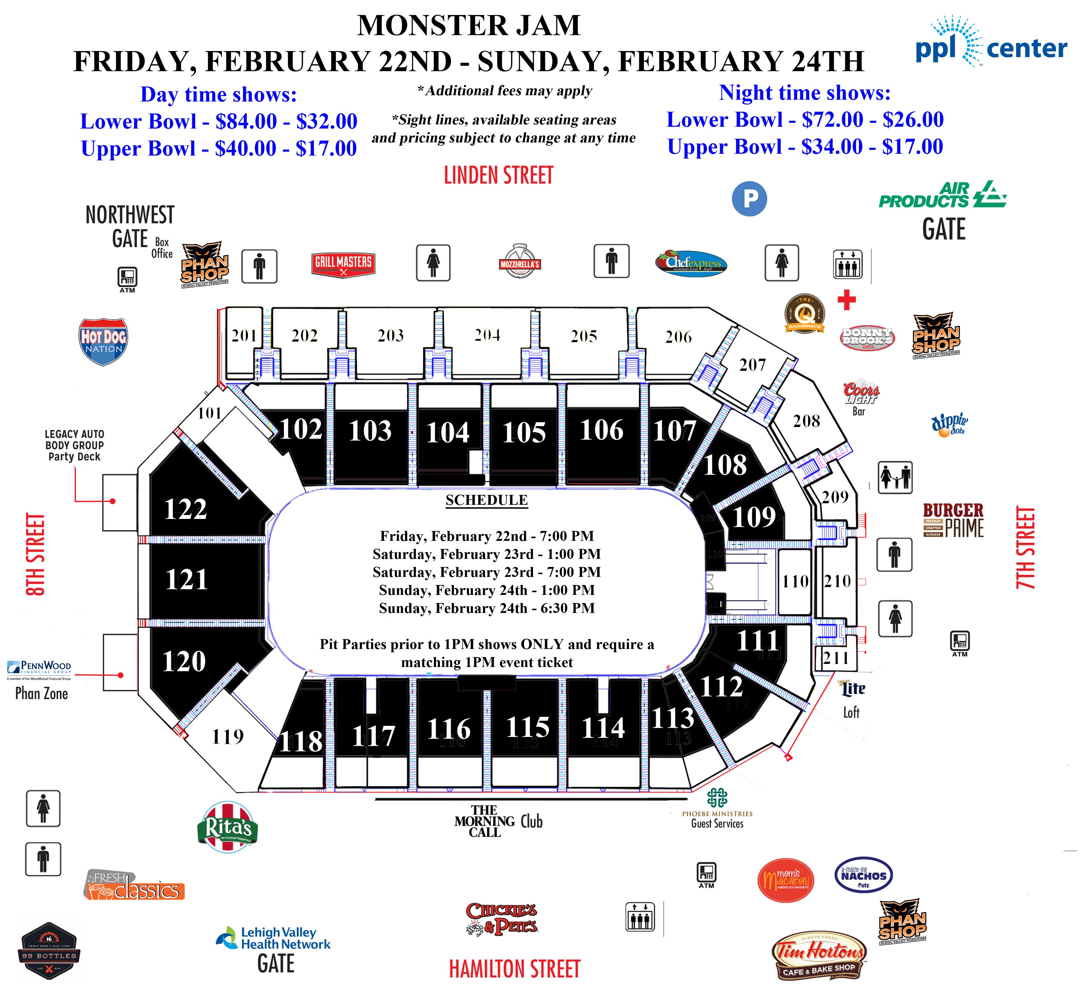 Ppl Center Wwe Seating Chart